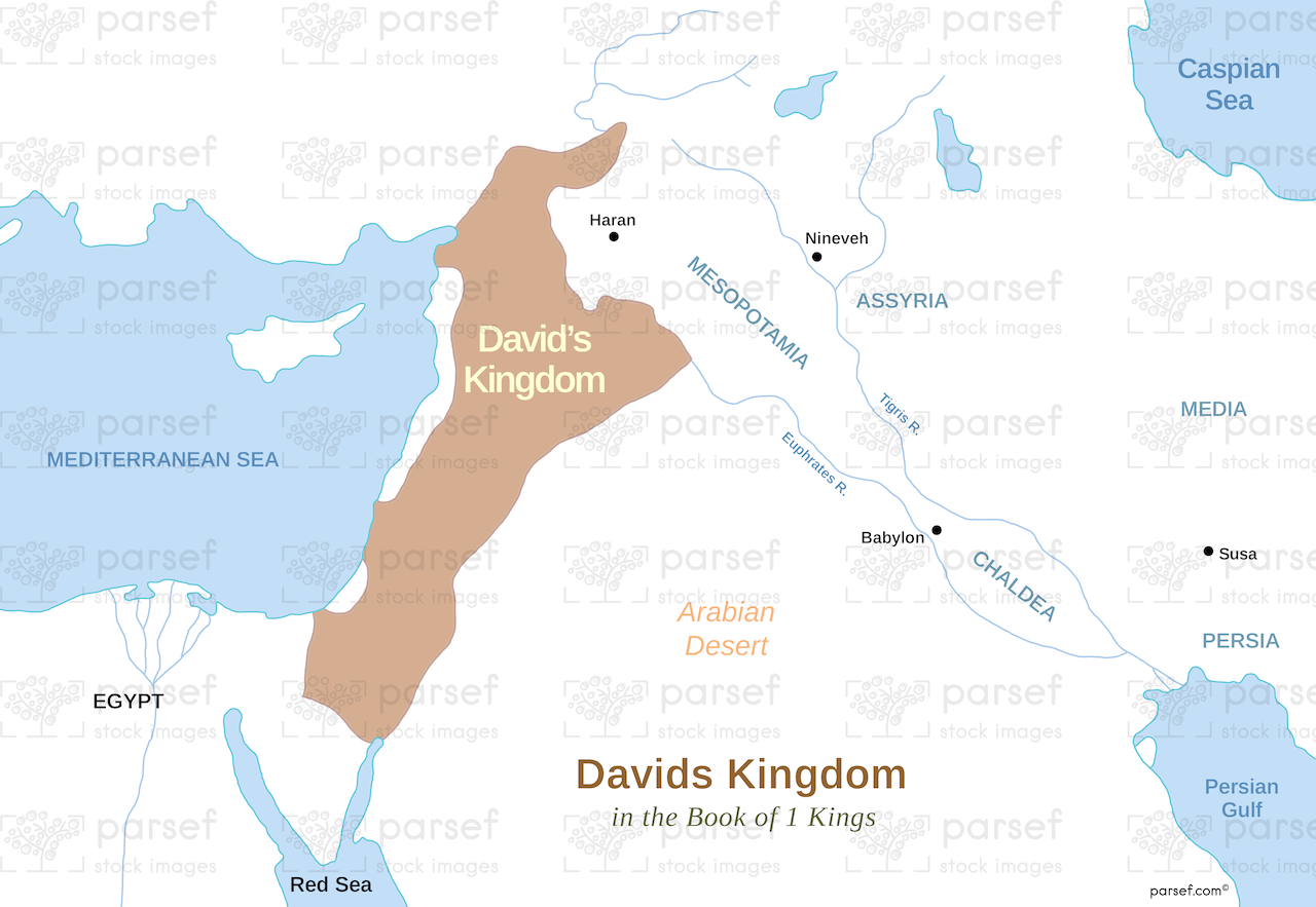 David’s Kingdom Map bible map