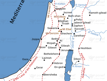 Israel in Old Testament Times Map image