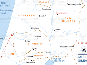 Jabesh Gilead Map image