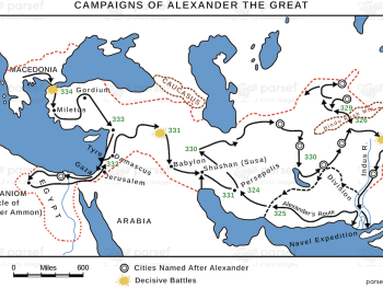 Alexander the Great’s Campaigns Map image