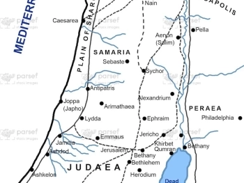 Palestine in New Testament Times 300dpi Map image