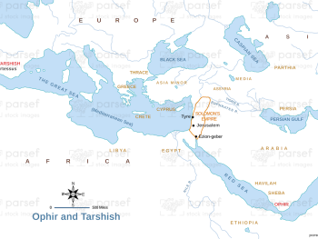 Ophir and Tarshish Map image