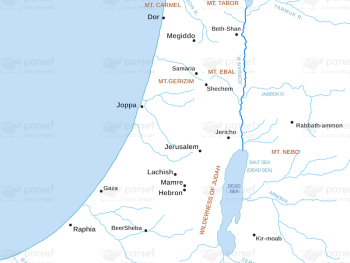 Jordan River During Abraham’s Time Map image